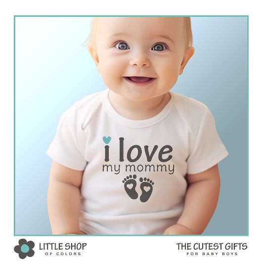 Ich Liebe meine Mama individuell anpassbar Baby Strampler