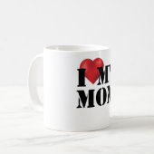 Ich Liebe meine Mama Kaffeetasse (Vorderseite Links)