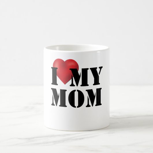 Ich Liebe meine Mama Kaffeetasse (Mittel)