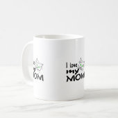 Ich Liebe meine Mama Kaffeetasse (Vorderseite Links)