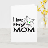 Ich Liebe meine Mama Karte (Gelbe Blume)