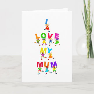 Ich Liebe meine Mama Karte