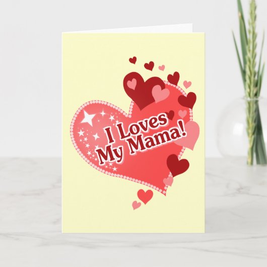 Ich Liebe meine Mama! Karte (Vorderseite)