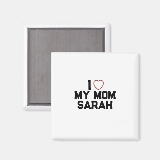 Ich Liebe meine Mama Magnet (Vorderseite/Rückseite)