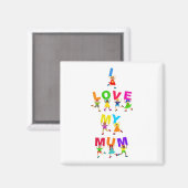 Ich Liebe meine Mama Magnet (Vorderseite/Rückseite)