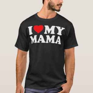 Ich Liebe meine Mama Mama Rotes Herz T-Shirt