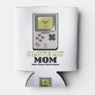 Ich Liebe meine Mama mehr als Videospiele Dosenkühler