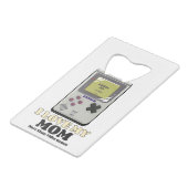 Ich Liebe meine Mama mehr als Videospiele Geldbeutel Flaschenöffner (Rückseite Schrägansicht)