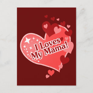 Ich Liebe meine Mama! Postkarte