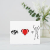 Ich Liebe meine Mama Postkarte (Stehend Vorderseite)