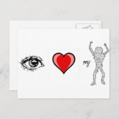 Ich Liebe meine Mama Postkarte (Vorne/Hinten)