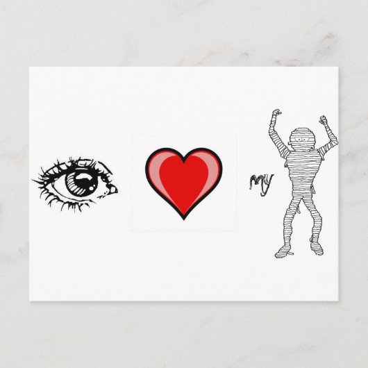 Ich Liebe meine Mama Postkarte (Vorderseite)