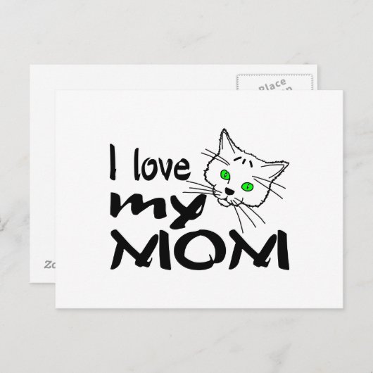 Ich Liebe meine Mama Postkarte (Vorne/Hinten)
