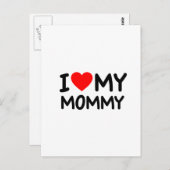 Ich Liebe meine Mama Postkarte (Vorne/Hinten)