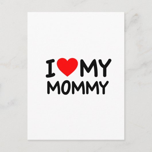 Ich Liebe meine Mama Postkarte (Vorderseite)