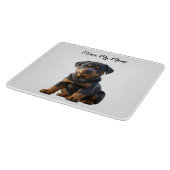 Ich Liebe meine Mama Rottweiler Welpe Schneidebrett (Ecke)