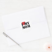 Ich Liebe meine Mama Runder Aufkleber (Umschlag)