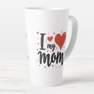 Ich liebe meine Mama, süße Herz Kinder Milchtasse
