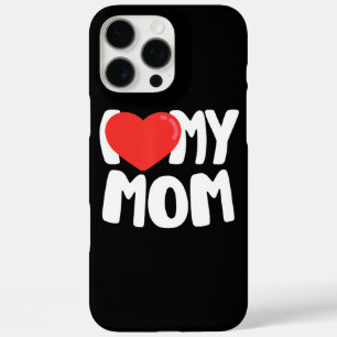 Ich Liebe meine Mama TShirt mit Large Red Heart iPhone 16 Pro Max Hülle