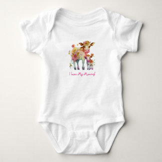 Ich Liebe meine Mami! Blume Baby Strampler