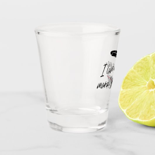 Ich Liebe meine Männer moralisch grau (Grayson) Schnapsglas (Links)