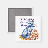 Ich Liebe meine mexikanische Frischkatze Magnet (Vorderseite/Rückseite)