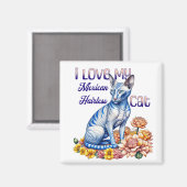 Ich Liebe meine mexikanische Frischkatze Magnet (Vorderseite/Rückseite)