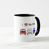 Ich Liebe meine Mini-Multi-Tasse Tasse (VorderseiteRechts)