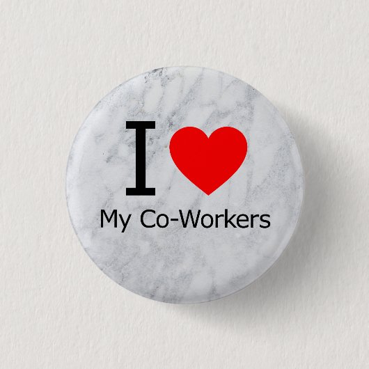 Ich Liebe meine Mitarbeiter Button (Vorderseite)