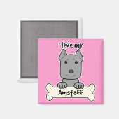 Ich Liebe meine Mitarbeiter Magnet (Vorderseite/Rückseite)