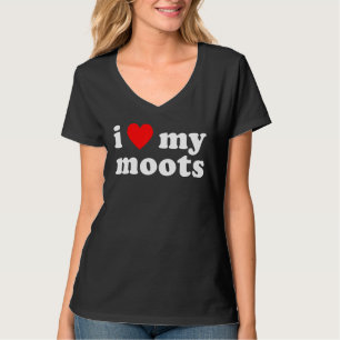 Ich Liebe meine Moots Social Media Mutuals Anhänge T-Shirt
