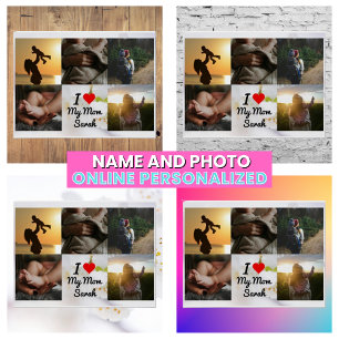 Ich liebe meine Mutter Foto Collage Mutter Modern Poster