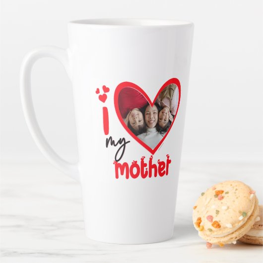 Ich Liebe meine Mutter Foto Geschenk Latte Tasse (Beispiel)