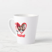 Ich Liebe meine Mutter Foto Geschenk Latte Tasse (Linke Ecke)