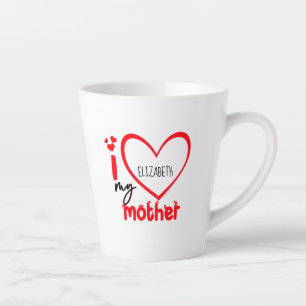 Ich Liebe meine Mutter Foto Geschenk Latte Tasse