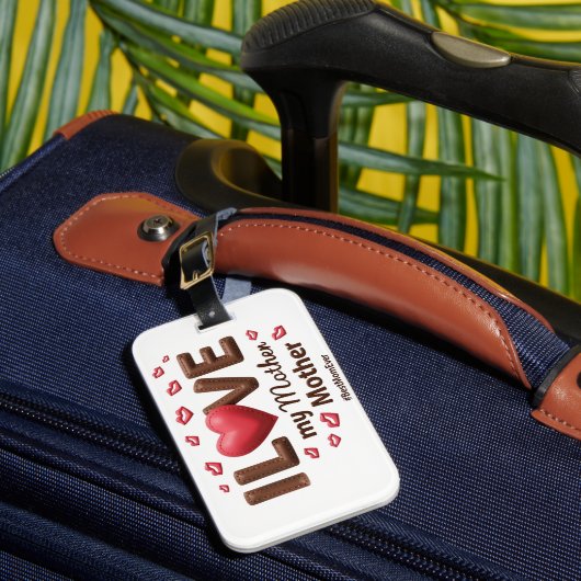 Ich Liebe meine Mutter Gepäckanhänger (Vorderseite Insitu 1)