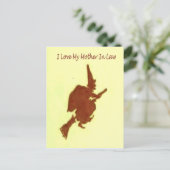 Ich Liebe meine Mutter im Jura Postkarte (Stehend Vorderseite)