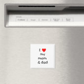 Ich Liebe meine Mutter und meinen Vater Magnet (In Situ (Geschirrspüler))
