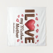 Ich Liebe meine Mutter Wandteppich (Vorderseite (Horizontal))