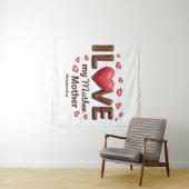 Ich Liebe meine Mutter Wandteppich (Beispiel (Horizontal))