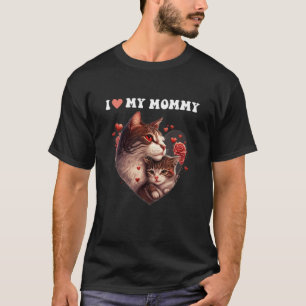 Ich liebe meine Mutti Mama Katzenumarmung Kätzchen T-Shirt