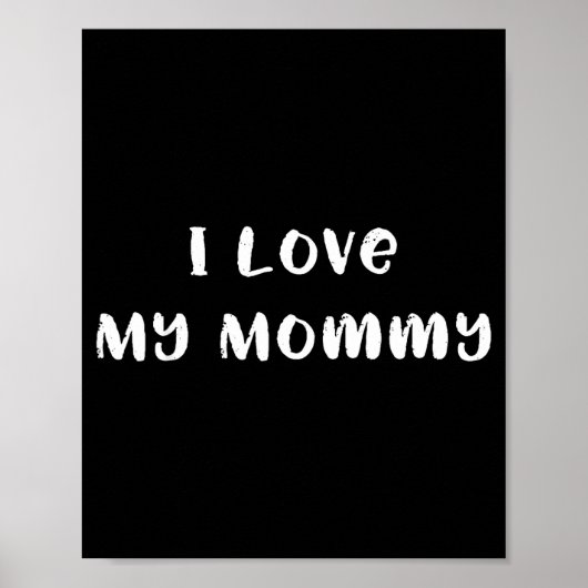 Ich liebe meine Mutti süße Mama oder Mutter Mutter Poster (Vorne)