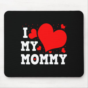 Ich liebe meine Mutti Valentinstag Familie passend Mousepad