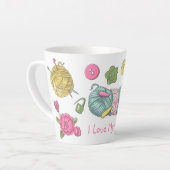Ich Liebe meine Nan Crochet Week Latte Tasse (Linke Ecke)
