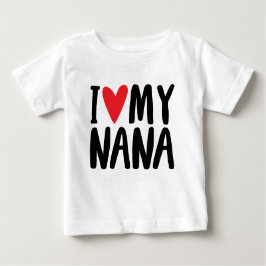 Ich Liebe meine Nana Hand Zeichnung, ich Liebe mei Baby T-shirt