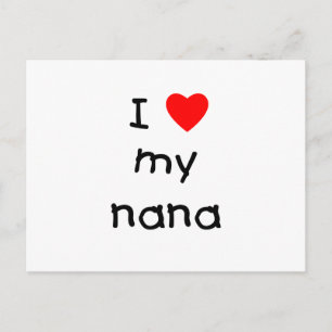 Ich Liebe meine Nana Postkarte