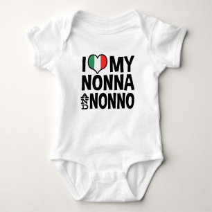 Ich Liebe Meine Nonna und Nonno Baby Strampler