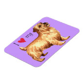 Ich Liebe meine Norfolk Terrier Magnet (Linke Seite)