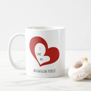 Ich Liebe meine Norwegische Waldkatze Kaffeetasse