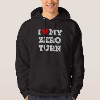 Ich Liebe meine Null-Drehen-Rasenmäher-Geschenke Hoodie